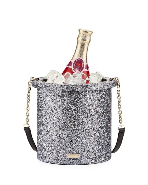 Kate spade dorie hot chili red medium leather bucket bag $398. Kate Spade Leather Champagne Bucket Glitter Crossbody Bag ...