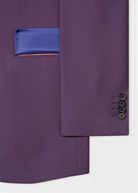 The Soho Mens Tailored Fit Purple Wool A Suit To Travel In Colour