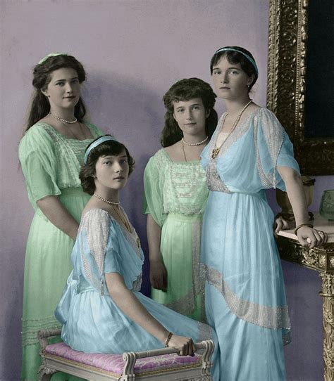 The Four Grand Duchesses L R Maria Tatiana Anastasia Olga In One