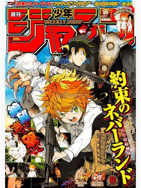 The Promised Neverland Shonen Jump Sticker For Sale By Grillantho Redbubble
