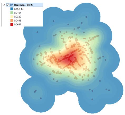 Why Do The Heat Map Qgis And Kernel Density Estimation Saga Tools