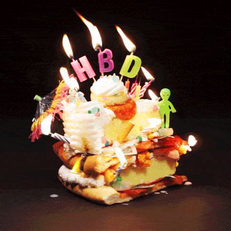 Hbd Cake Candles S Find And Share On Giphy