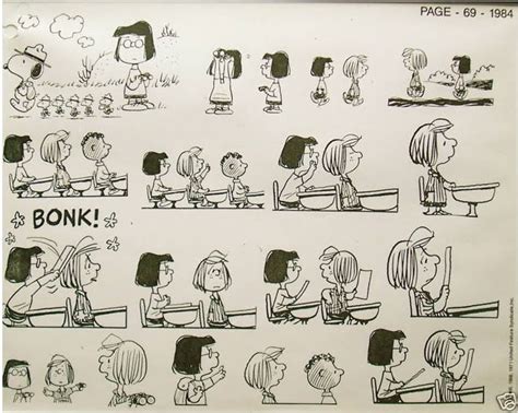 Bill Melendez Peanuts Model Sheets Marcie And Peppermint Patty
