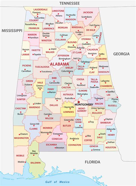 Alabama Counties Map Mappr