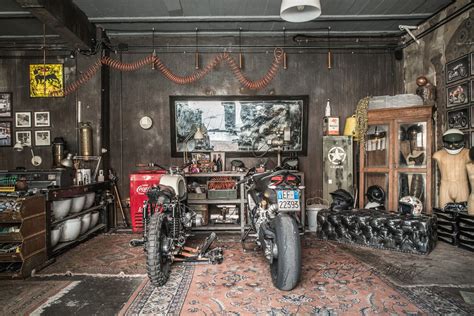 Motorbikes On The Living Room Or Like Living Room On The Garage