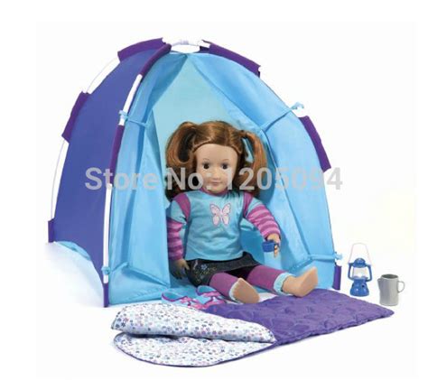 18 Inch Doll Clothesdoll Accessoriesoriginal Blue Camping Set For 18 American Girl Doll