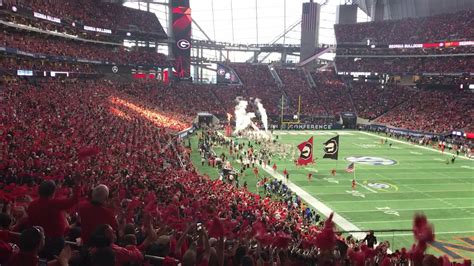 2017 Sec Championship Georgia Vs Auburn Team Entrances Youtube