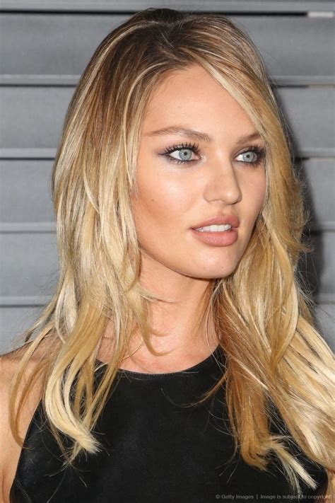 Pin By Van On Girls Candice Swanepoel Makeup Blonde Roots Hair