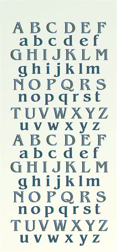 Small Alphabet Theme Pack Stencil Henny Donovan Motif