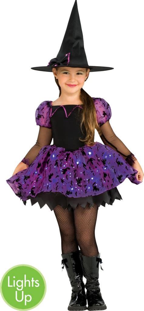 Girls Moonlight Magic Light Up Witch Costume Party City Canada