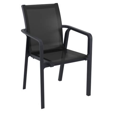 Pacific Sling Arm Chair Black Frame Black Sling 1 Fred Meyer
