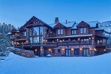 Montana Ski Cabin Mansions Mega Mansions Dream House