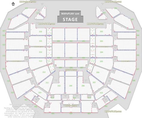 Detailed Seat Row Numbers Concert Chart With Floor Lower Upper Tier
