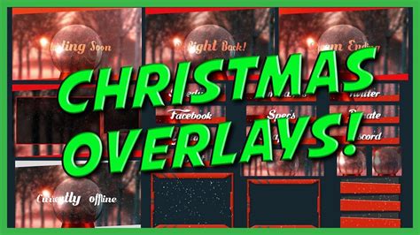 Christmas Animated Overlays Customize Your Twitch Channel Youtube