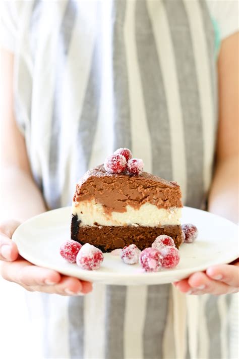 Pressure Cooker Triple Chocolate Layered Cheesecake Pressure Cooking Today