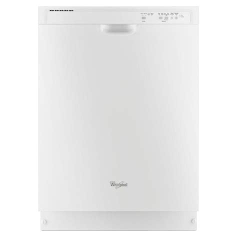 Whirlpool 24 In Front Control Built In Tall Tub Dishwasher In White With 1 Hour Wash Cycle