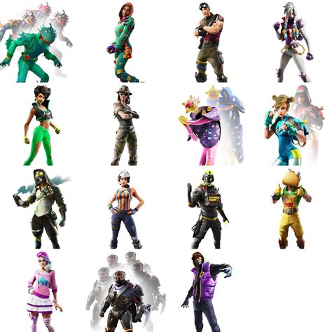 Close Up Of Leaked Skins Credit Goes To Hypex On Twitter Fortniteleaks