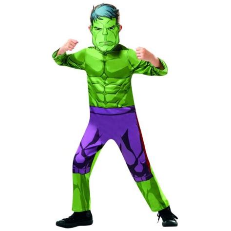 Hulk Avengers Assemble Classic Kids Costume Marvel Superhero Carnival