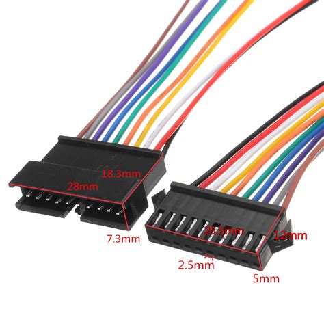 10 Set Jst 25mm Sm 8 Pin Male And Female Connector Plug With Wire Cable 300mm
