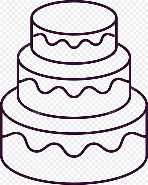 Three Layer Cake Cake Drawing Cake Sketch Cake Png And Vector With