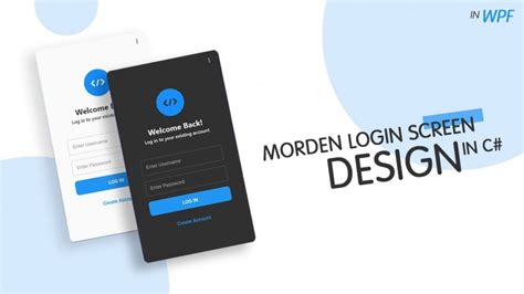 C How To Create A Modern Login Window In Wpf Using C C Tutorial