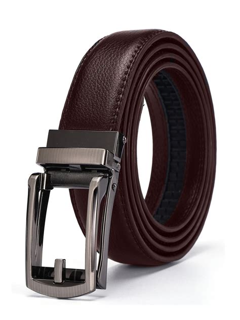 Xhtang 2019 New Style Comfort Click Belt Ratchet Leather Dress Belts