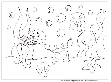 Under The Sea Coloring Coloring Pages