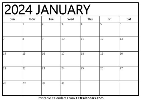 January 2024 Printable Calendar Wiki Printable Dedie Eulalie
