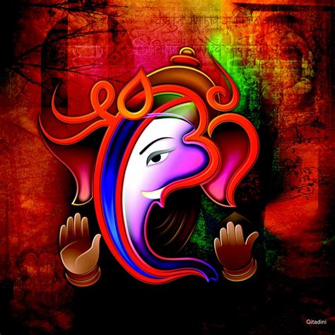 Canvas Wall Art Ganesh Collage Gitadini Ganesha Painting Ganesha