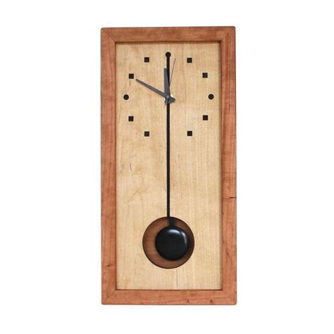 Tall Box Clock Squares And Circles In 2022 Wood Clocks Clock Vintage