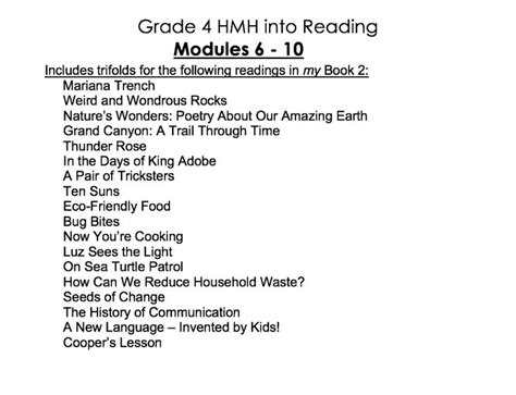 Grade 4 Hmh Into Reading Trifold Activity Pack Made By Teachers