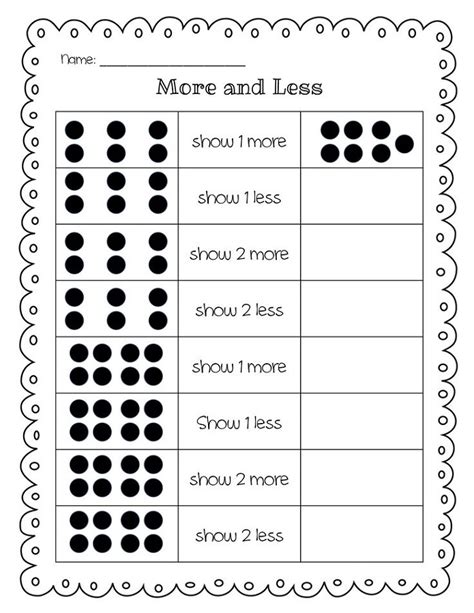 1 More 1 Less Worksheet Printable Word Searches