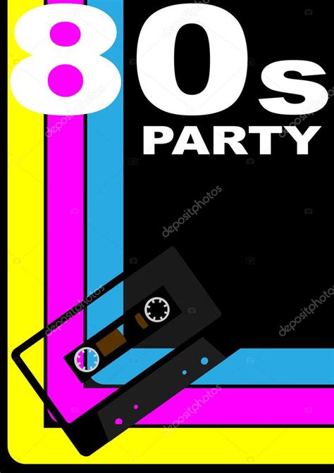 80s Party Poster — Stock Vector © Jamdesign 5763729
