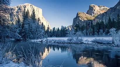 Yosemite National Park Winter Scenery Wallpapers Dome