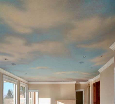 Pin By Scb Scarlet On Ceiling Navy Blue Cloud Ceiling Ceiling Murals