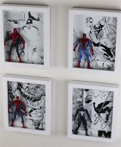 Action figures are expensive and let's be honest, that thor ragnarok loki toy is pretty rubbish. GEEK DIY BAM!: SPIDER-MAN ACTION FIGURE SHADOW BOX FRAME ...