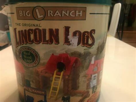 Lincoln Logs Big L Ranch In Original Container 00948 For Sale Online Ebay