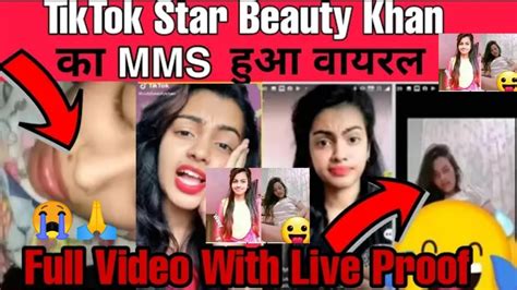 Tik Tok Star ⭐beauty Khan Mms😥 Viral Mms Leaked Video Full Reality😭