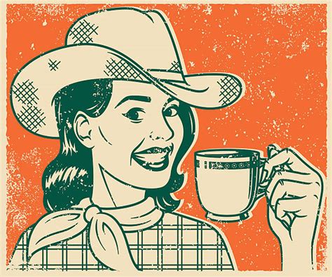 Cowgirls Coffee Illustrations Royalty Free Vector Graphics And Clip Art Istock