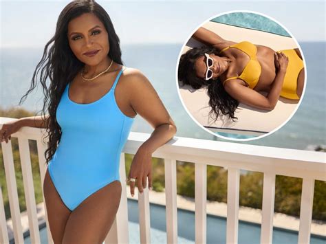 mindy kaling talks weight loss transformation as she models new swimwear collection