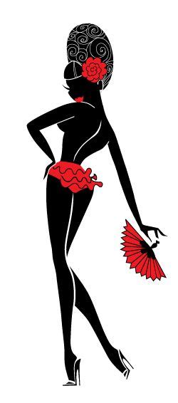 Burlesque Silhouette At Getdrawings Free Download
