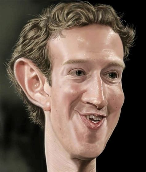 Mark Zuckerberg In 2021 Caricature Faces Cartoon Face Caricature