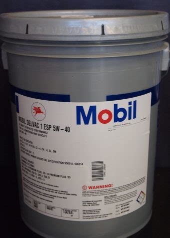 As these constituents serve different purposes, it is important to separate them, or in other words, refine the crude oil. Mobil Delvac 1 ESP 5w40 - 18.9LT full synthetic diesel ...