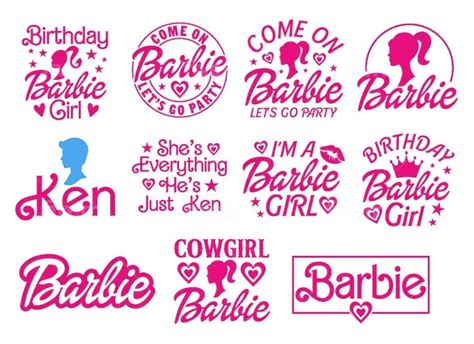 Barbi Svgs Et Pngs Bundle Doll Svgs Et Pngs Logo Cricut Etsy France