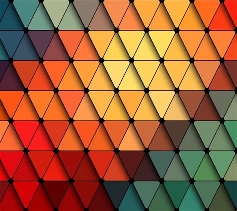 Colorful Illustration Abstract Symmetry Triangle Pattern Texture
