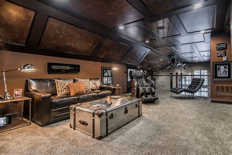 Ultimate Man Cave Eclectic Home Office Columbus By Romanelli Hughes Custom Home Builders