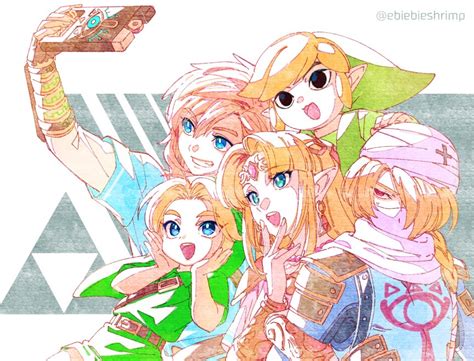 Link Princess Zelda Toon Link Babe Link And Sheik The Legend Of Zelda And More Drawn By