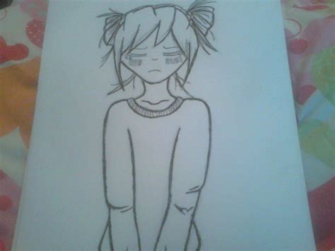 Sad Anime Girl Drawing Vlrengbr