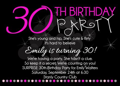 Adult Birthday Party Printable Invitation