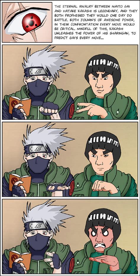 Kakashi Vs Gai By Hisshadow On Deviantart